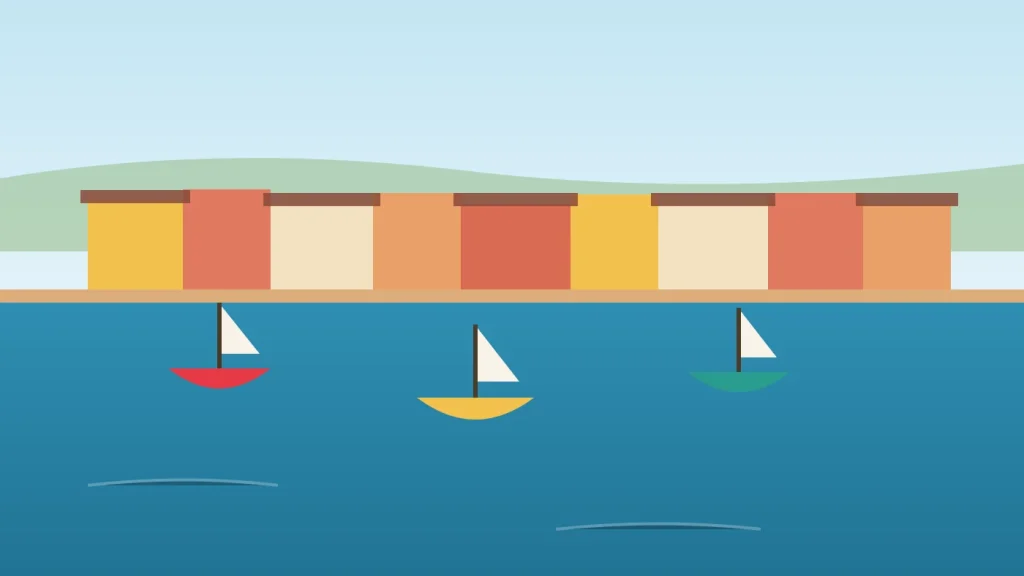 Port varois et pointus colorés sur le littoral méditerranéen